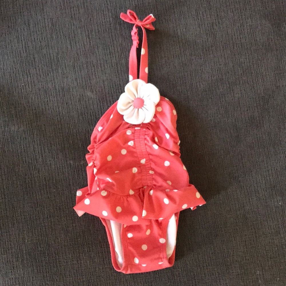Janie and Jack a polka Dot swim suit 6-12 months